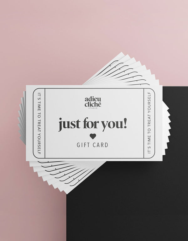 "Just for you" Gift Card
