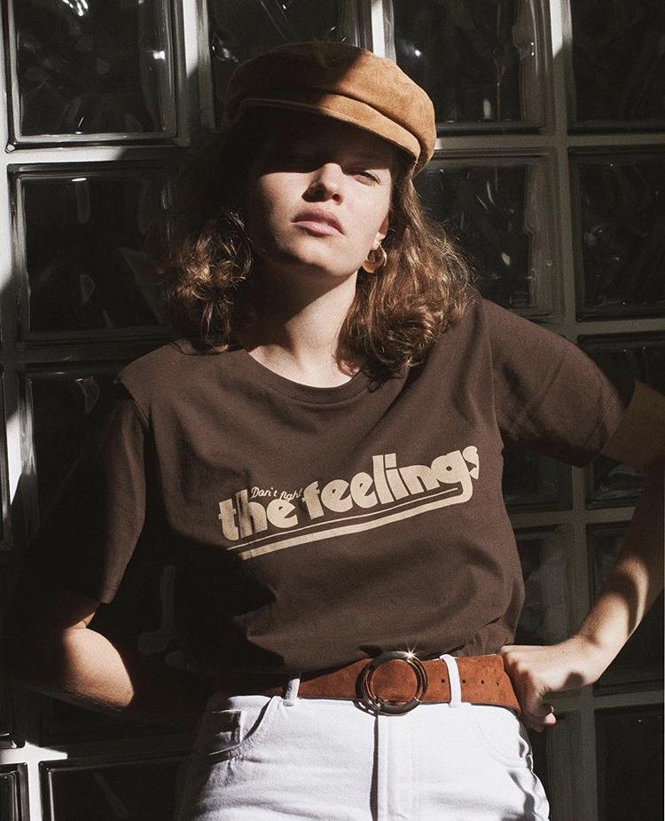 *LAST PIECES SALE*  Don't fight the Feelings shirt brown