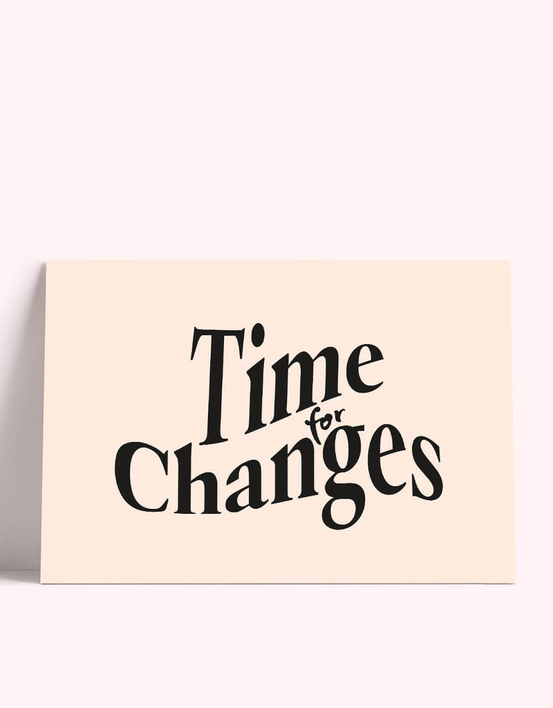 Time for changes card