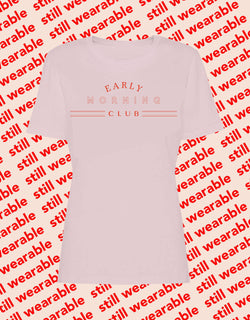 still wearable – early morning club rosé (embroidery)