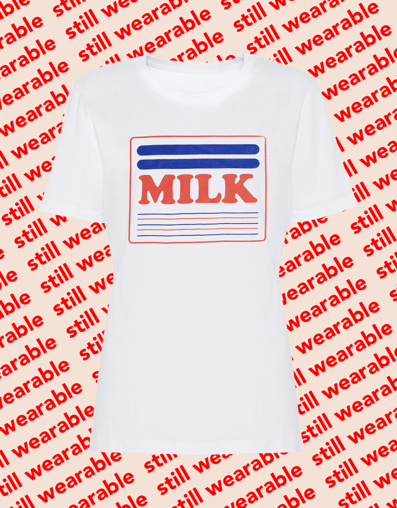still wearable – milk shirt